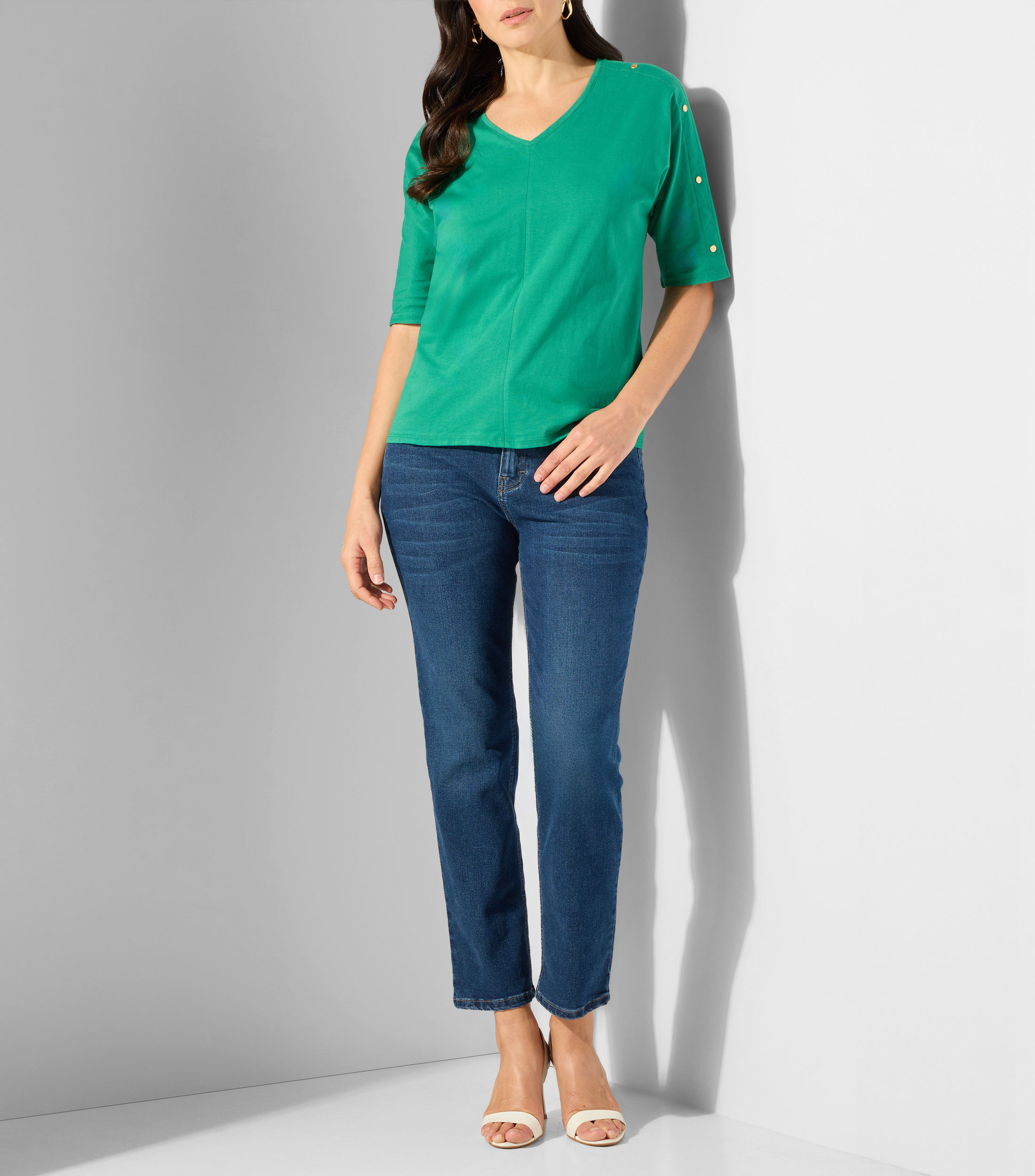 Jeans de corte recto Mujer